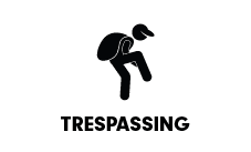 Icon regarding trespassing alarm