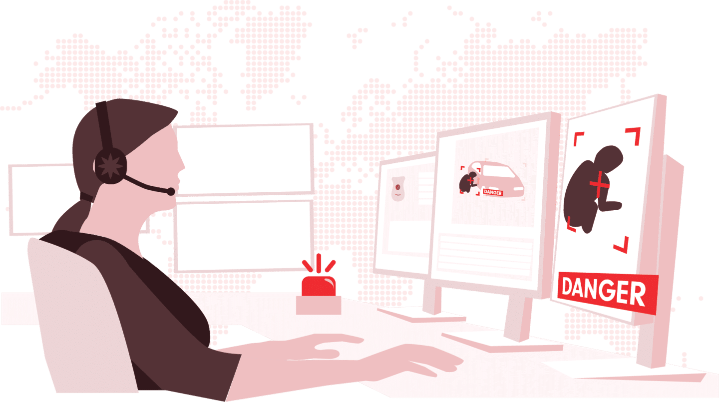 prevent_2x_a9f404357560467ea6714b9c48cad944 (1) A drawing of how the deep sentinel artificial intelligence detects threats