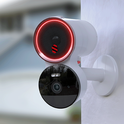 deep sentinel camera red led ring