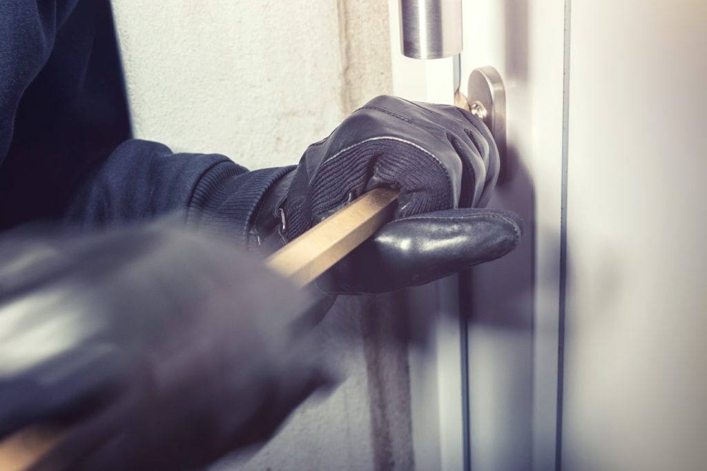 Third-degree burglary breaking and entering with a crowbar