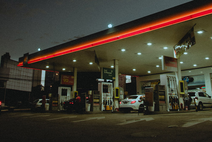 gas station
