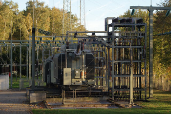 Transformer substation fall