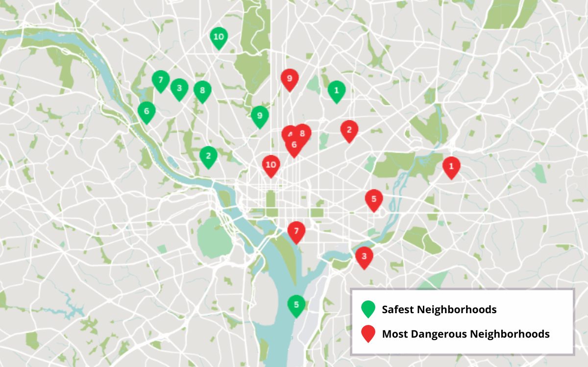 Washington DC Crime Map Washington DC Crime Map