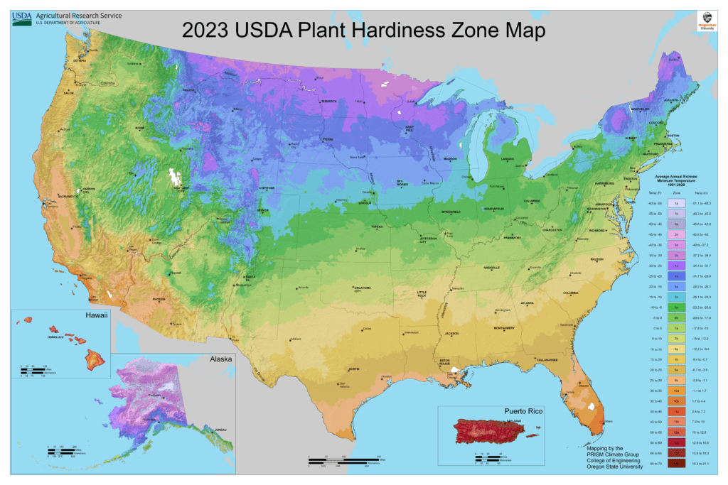 USDA Hardiness Zones